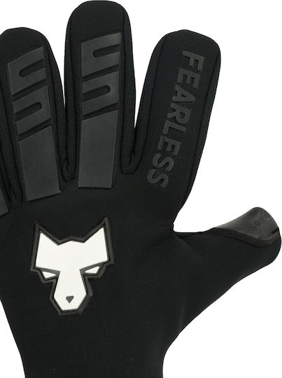 Fearless Goalkeepers Wolf X Torwarthandschuhe Erwachsene & Kinder Schwarz
