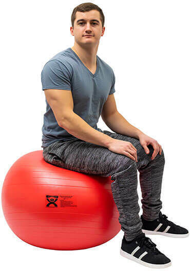 Cando Μπάλα Pilates 75cm σε Κόκκινο Χρώμα