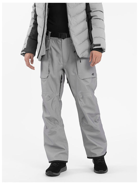 4F 4FAW23TFTRM403-23S Men's Trousers for Ski & Snowboard Gray