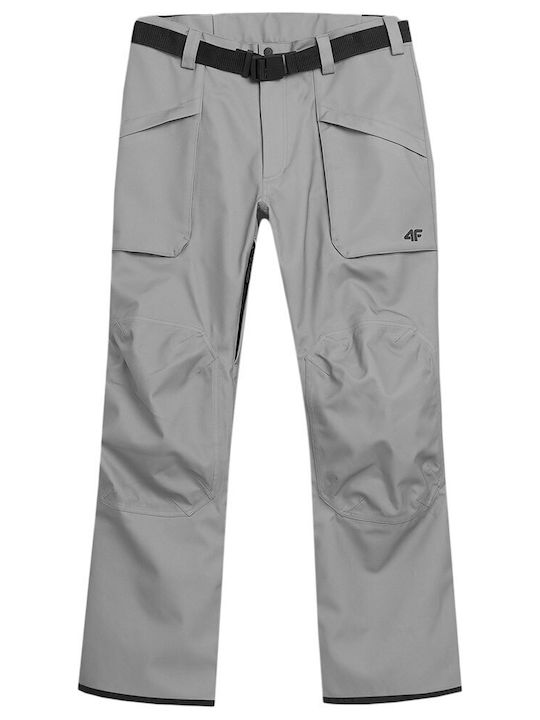 4F 4FAW23TFTRM403-23S Men's Trousers for Ski & Snowboard Gray