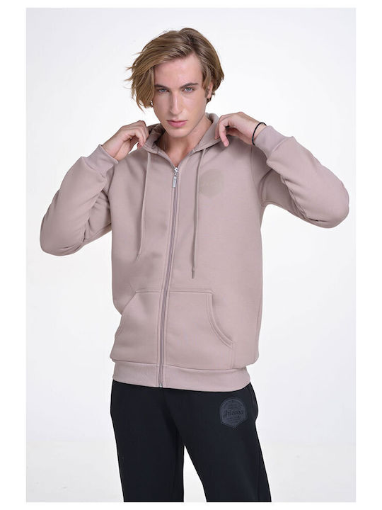 Target Herren Sweatshirt Jacke mit Kapuze Beige