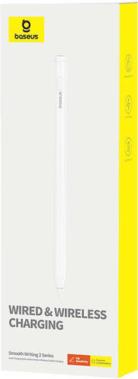 Baseus Smooth Writing Series Digital Touch Stylus with Palm Rejection for iPad in White color P80015804213-00