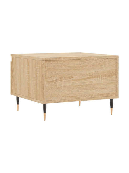 Rectangular Side Table Wooden with Drawers Beige 2 Pieces M50xW46xH35cm