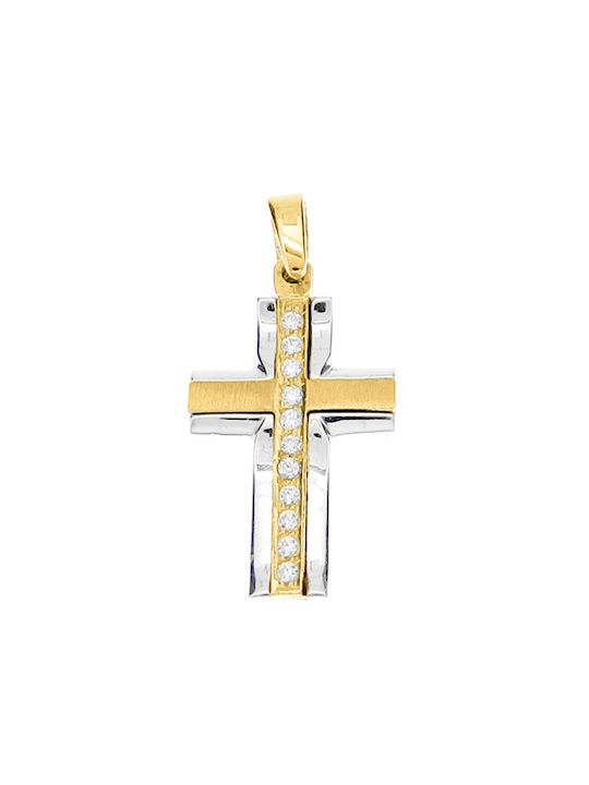 Gold Kreuz 14K mit Kette