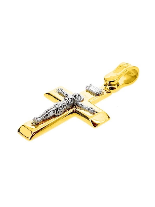 Herren Gold Kreuz 14K