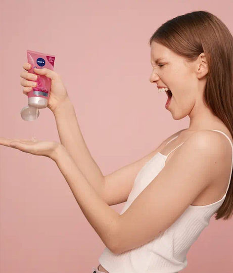 Nivea Rose Water Wash Gel Καθαρισμού Προσώπου 150ml