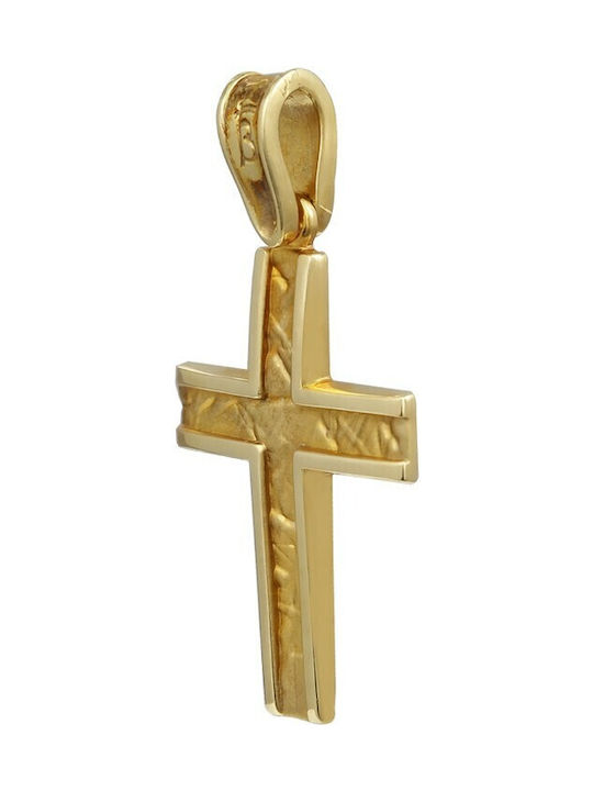 Baptismal cross gold K9 (F000950) 1513K2