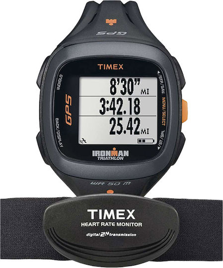Timex Run Trainer 2.0 Smartwatch με Παλμογράφο (Μαύρο)