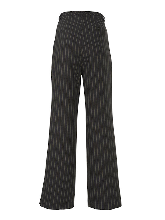 Twenty 29 Women's Fabric Trousers Striped Gray