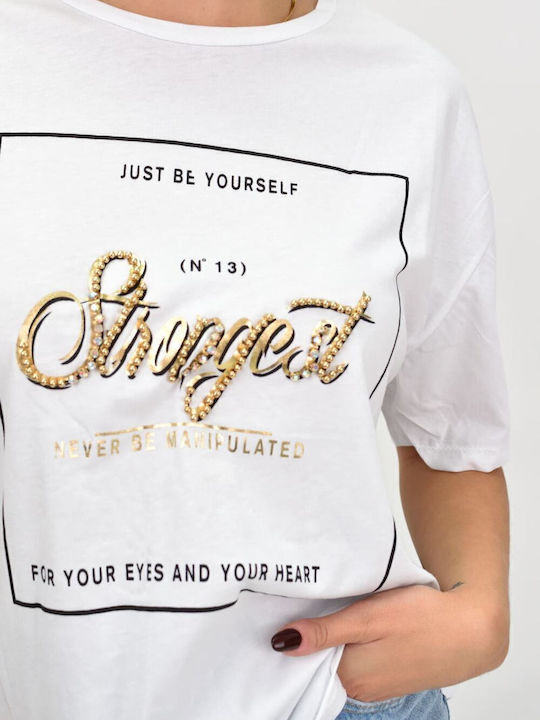 Damen T-Shirt Weiß