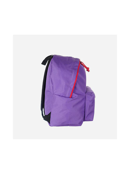 Lyc Sac City The Drop Violet & Red Σχολική Τσάντα Πλάτης Γυμνασίου - Λυκείου σε Μωβ χρώμα