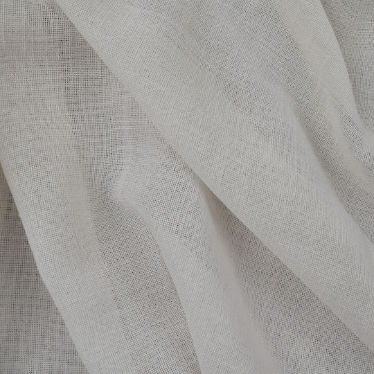 Saray Home Κουρτίνα με Τρέσα Λευκή 300x280εκ.