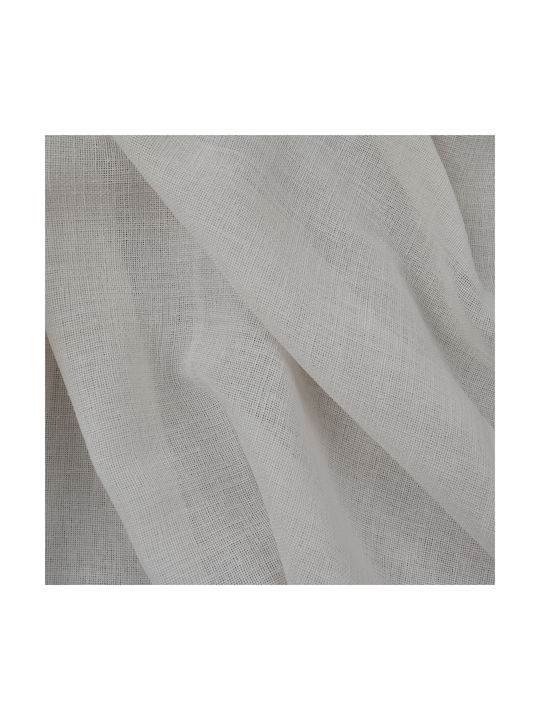 Saray Home Vorhang mit Bleistiftfalten Weiß 140x280cm