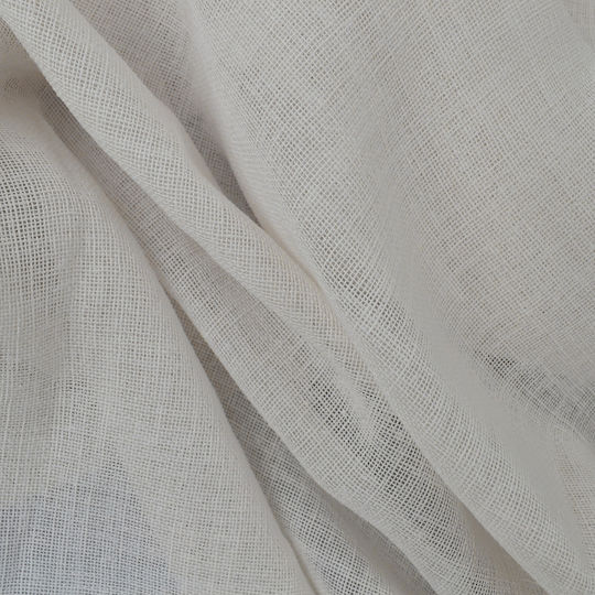 Saray Home Κουρτίνα με Τρέσα Λευκή 140x280εκ.