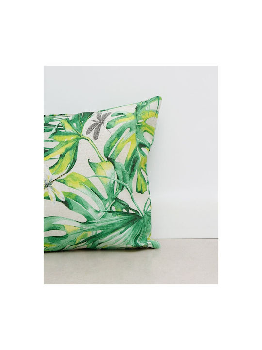 Pennie Decorative Pillow Case Palmeras Green 40x40cm.