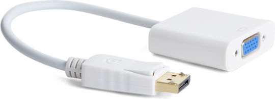 Anga Convertor DisplayPort Masculin În VGA Feminin Alb 1 Bucată PS-V41