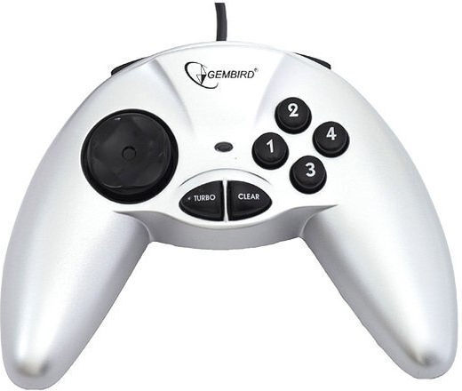 Gembird Ενσύρματο Gamepad για PC Λευκό