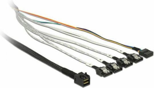 DeLock USB 2.0 Cable USB-C male - USB-A Μαύρο 0.5m 83326