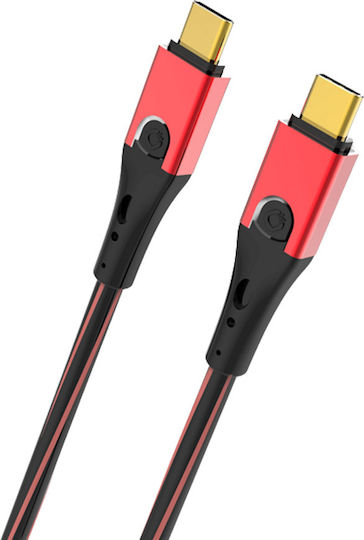 Oehlbach Evolution CC Редовна USB 3.1 Кабел USB-C мъжки - USB-C мъжки Червен 1м (D1C9431)