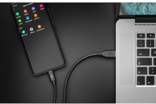 Goobay USB 3.0 Cable USB-C male - USB-A 15W Μαύρο 2m 71221