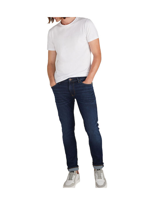 Men's Jeans Pants Elastic with Slim Fit Blue