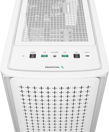 Deepcool CK560 Gaming Midi Tower Computer Case with White Side Window