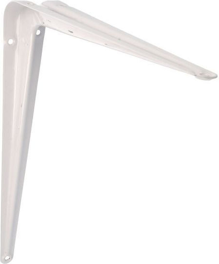 Amig Metallic Corner Shelf White 450x400mm 4424