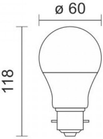 Spot Light LED Bulb 10W for Socket B22 and Shape A60 Cool White 800lm