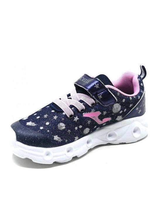 Space Παιδικά Sneakers με Σκρατς Navy Μπλε