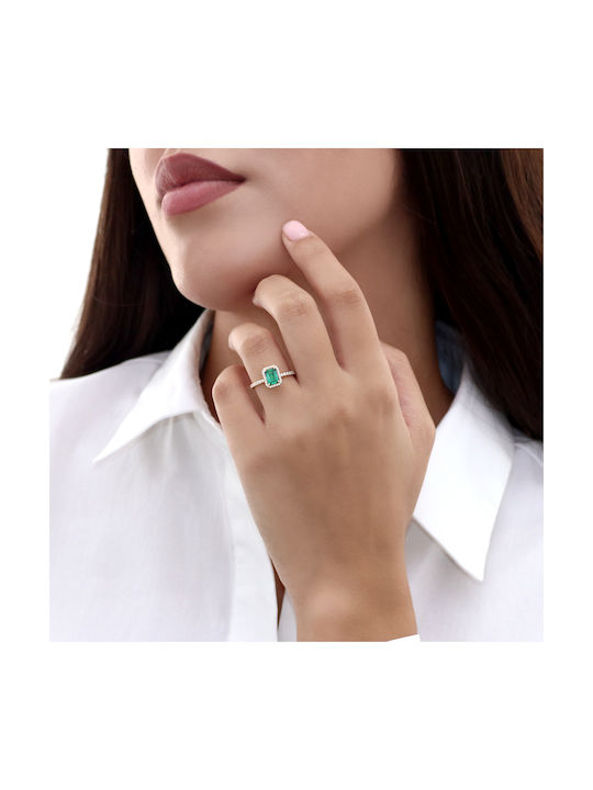 Women's Gold Ring with Stone 18K