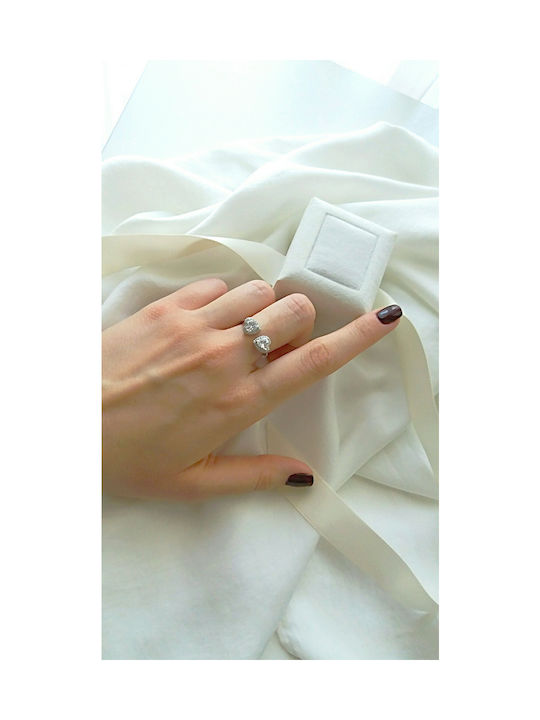 Women's White Gold Ring 14K