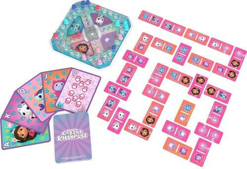 Board Game Gabby's Dollhouse 3 Pack Games for 2-4 Players 4+ Years Old Spin Master
