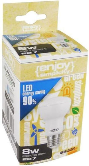 Elvhx Λάμπα LED 5.4W 99mm για Ντουί E27 και Σχήμα R63 Θερμό Λευκό 600lm