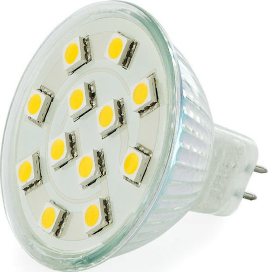 Whitenergy Λάμπα LED 2.5W για Ντουί GU5.3 και Σχήμα MR16 Ψυχρό Λευκό 140lm