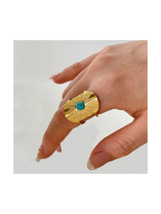 Callajewels Γυναικείο Δαχτυλίδι από Ατσάλι Επιχρυσωμένο