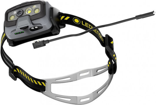 LedLenser Rechargeable Headlamp LED IP68 with Maximum Brightness 1600lm Hf8r Work Black