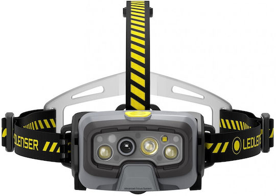 LedLenser Rechargeable Headlamp LED IP68 with Maximum Brightness 1600lm Hf8r Work Black