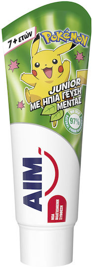 AIM Junior Toothpaste with Taste of Mint for 7+ years 75ml Pokemon