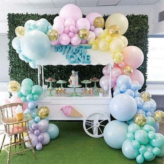 Composition with 117 Balloons Yellow