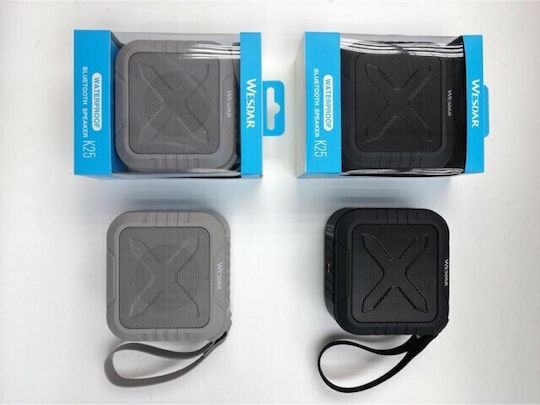 Wesdar K25 Ηχείο Bluetooth 5W Γκρι