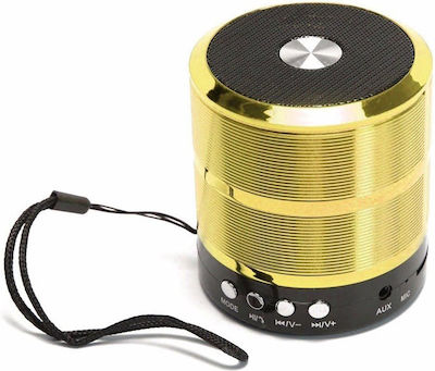 Bluetooth Speaker 5W with Radio and Battery Life up to 3 hours Gold