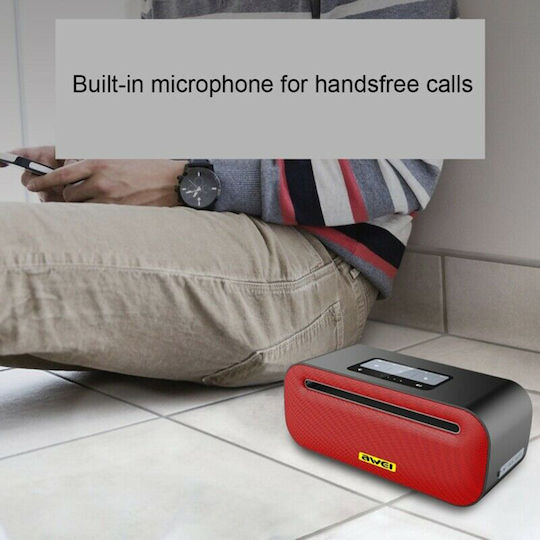 Awei Y600 Ηχείο Bluetooth 8W με Διάρκεια Μπαταρίας έως 14 ώρες Κόκκινο