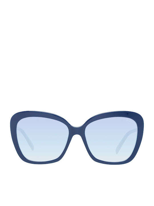 Emilio Pucci Ochelari de soare Albastru cu Cadru & Albastru deschis Lentilă