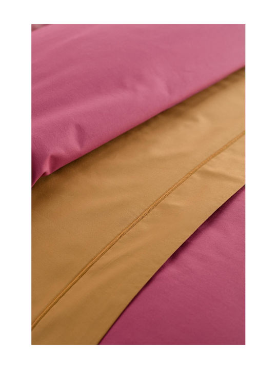 Vesta Home Sheet Semi Double with Elastic 120x200+30cm. Synthesis 000002765 Fuchsia