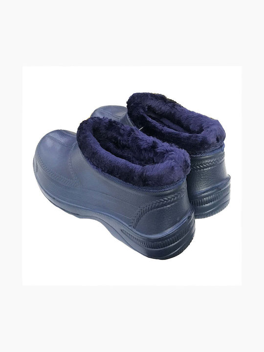 Ustyle Arbeitssicherheitsstiefel Knöchel mit Fell Blau
