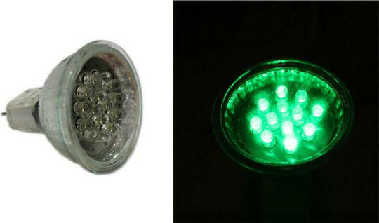 Adeleq Λάμπα LED 0.8W και Σχήμα PAR16 Πράσινο 72lm