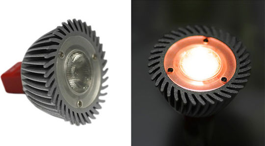 Adeleq Λάμπα LED 3W για Ντουί GU5.3 και Σχήμα MR16 Κόκκινο