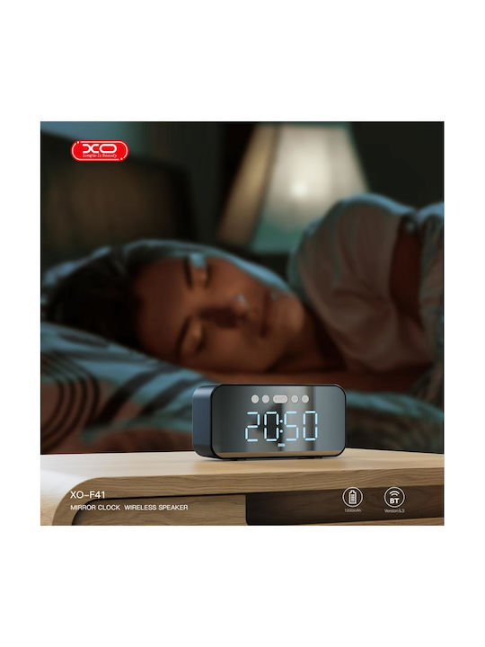 XO Επιτραπέζιο Ρολόι με Ξυπνητήρι Μαύρο 16.004.0045