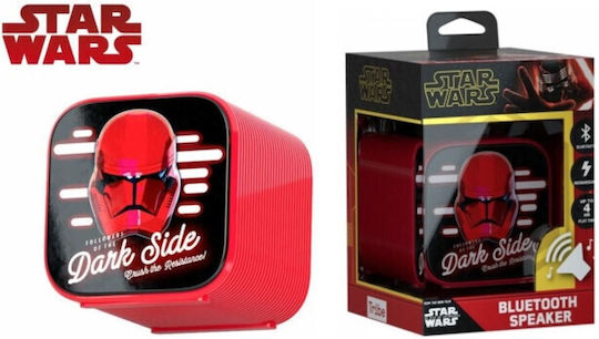 Tribe Star Wars Sith Trooper Bluetooth-Lautsprecher 3W mit Akkulaufzeit bis zu 4 Stunden Rot