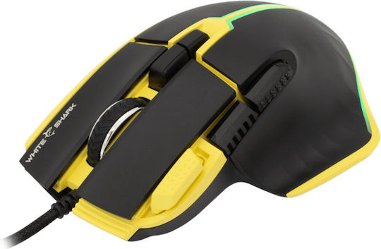 White Shark GM-9006 Marrok RGB Gaming Mouse 12000 DPI Yellow